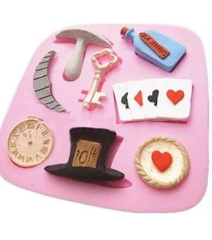 Cake Craft - Silicone Mould - Alice In Wonderland Silicone Moulds The Cooks Kitchen 