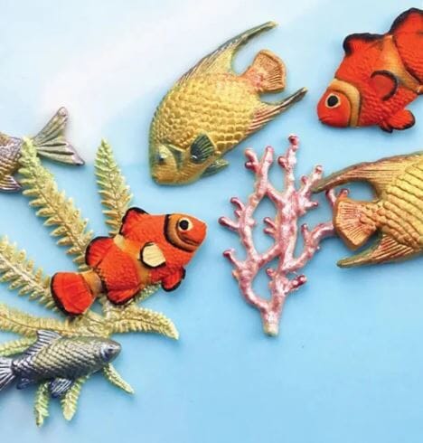 Assorted Fish & Seaweed Silicone Mould Silicone Moulds The Cooks Kitchen 