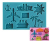 Cake Craft - Silicone Mould - Tropical Cruise Holiday
