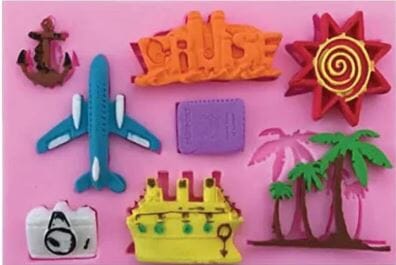 Cake Craft - Silicone Mould - Tropical Cruise Holiday Silicone Moulds The Cooks Kitchen 
