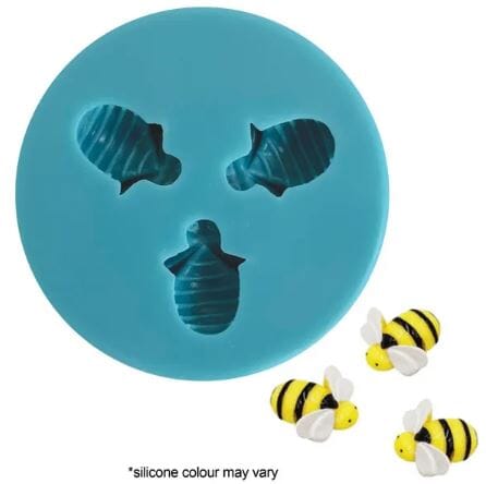 Cake Craft - Silicone Mould - Mini Bees Silicone Moulds The Cooks Kitchen 