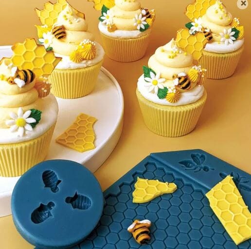 Cake Craft - Silicone Mould - Mini Bees Silicone Moulds The Cooks Kitchen 