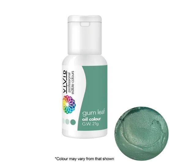 Vivid Oil Colour 21g - Gum Leaf Food Colouring The Cooks Kitchen 