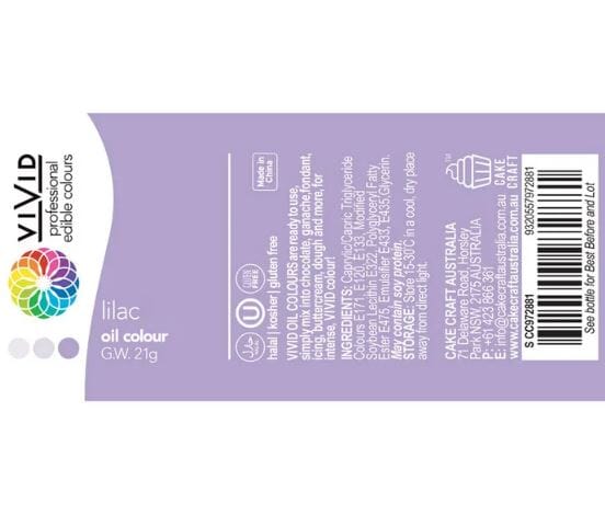Vivid Lilac Oil Colour Food Colouring The Cooks Kitchen 