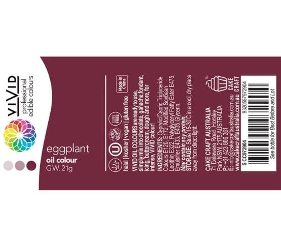 Vivid Eggplant Oil Colour Food Colouring The Cooks Kitchen 