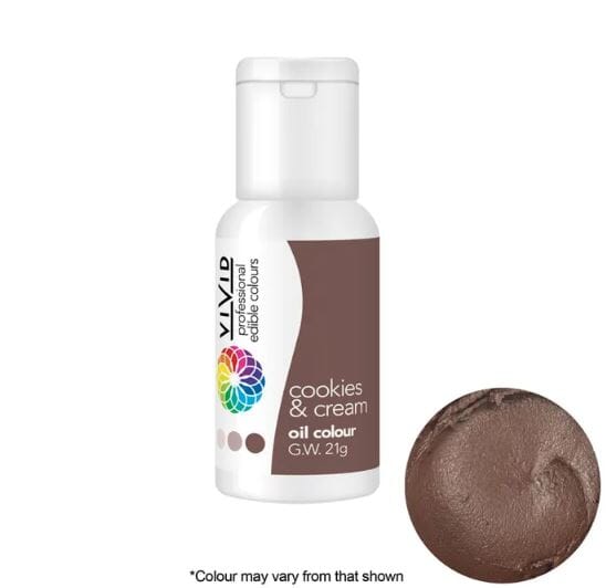 Vivid Cookies & Cream Oil Colour Food Colouring The Cooks Kitchen 