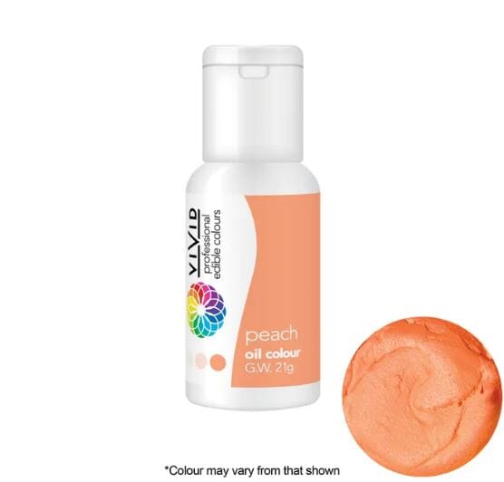 Vivid Oil Colour 21g - Peach Food Colouring The Cooks Kitchen 