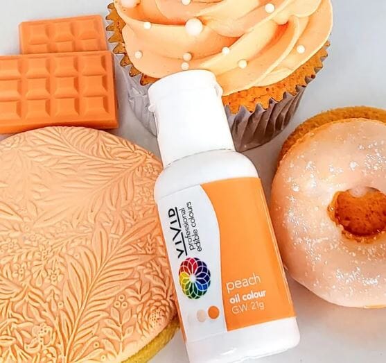 Vivid Oil Colour 21g - Peach Food Colouring The Cooks Kitchen 