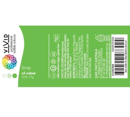 Vivid Lime Oil Colour Food Colouring The Cooks Kitchen 
