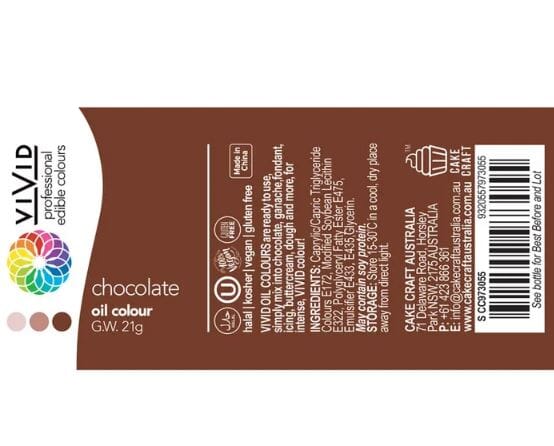 Vivid Chocolate Oil Colour Food Colouring The Cooks Kitchen 