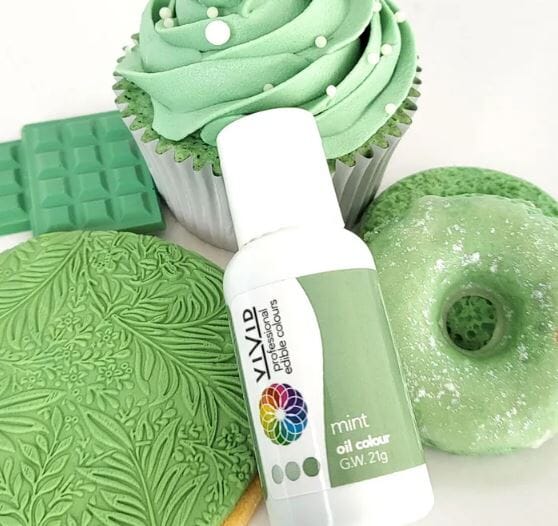 Vivid Oil Colour 21g - Mint Food Colouring The Cooks Kitchen 