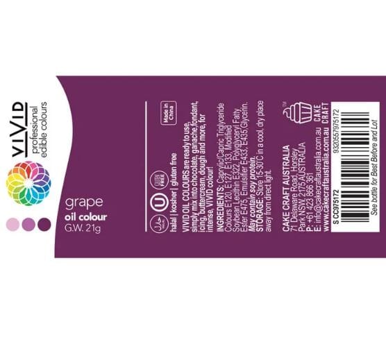 Vivid Grape Oil Colour Food Colouring The Cooks Kitchen 