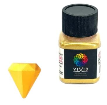 Vivid Edible Metallic Dust 10g - Super Gold Dusts and Powders The Cooks Kitchen 