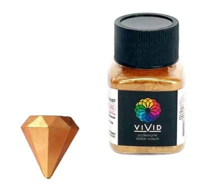 Vivid Edible Metallic Dust 10g - Antique Gold Dusts and Powders The Cooks Kitchen 