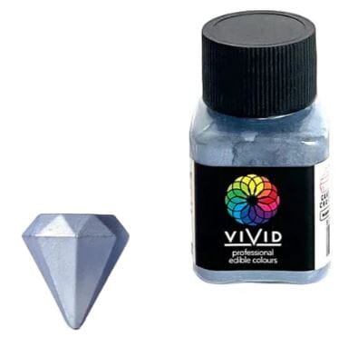 Vivid Edible Metallic Dust 10g - Baby Blue Dusts and Powders The Cooks Kitchen 
