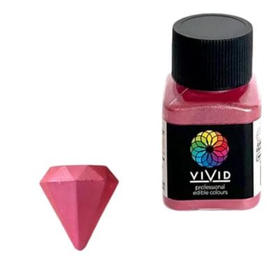 Vivid Edible Metallic Dust 10g - Super Pink Dusts and Powders The Cooks Kitchen 