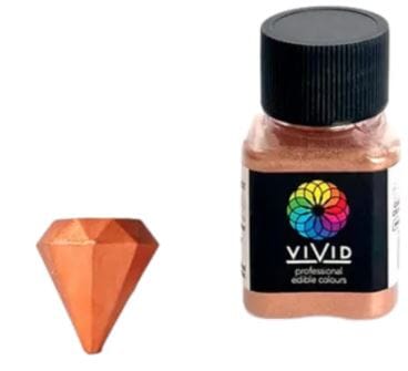Vivid Edible Metallic Dust 10g - Copper Dusts and Powders The Cooks Kitchen 