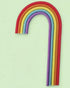 Cake Craft Wish - Bright Rainbow Cake Topper