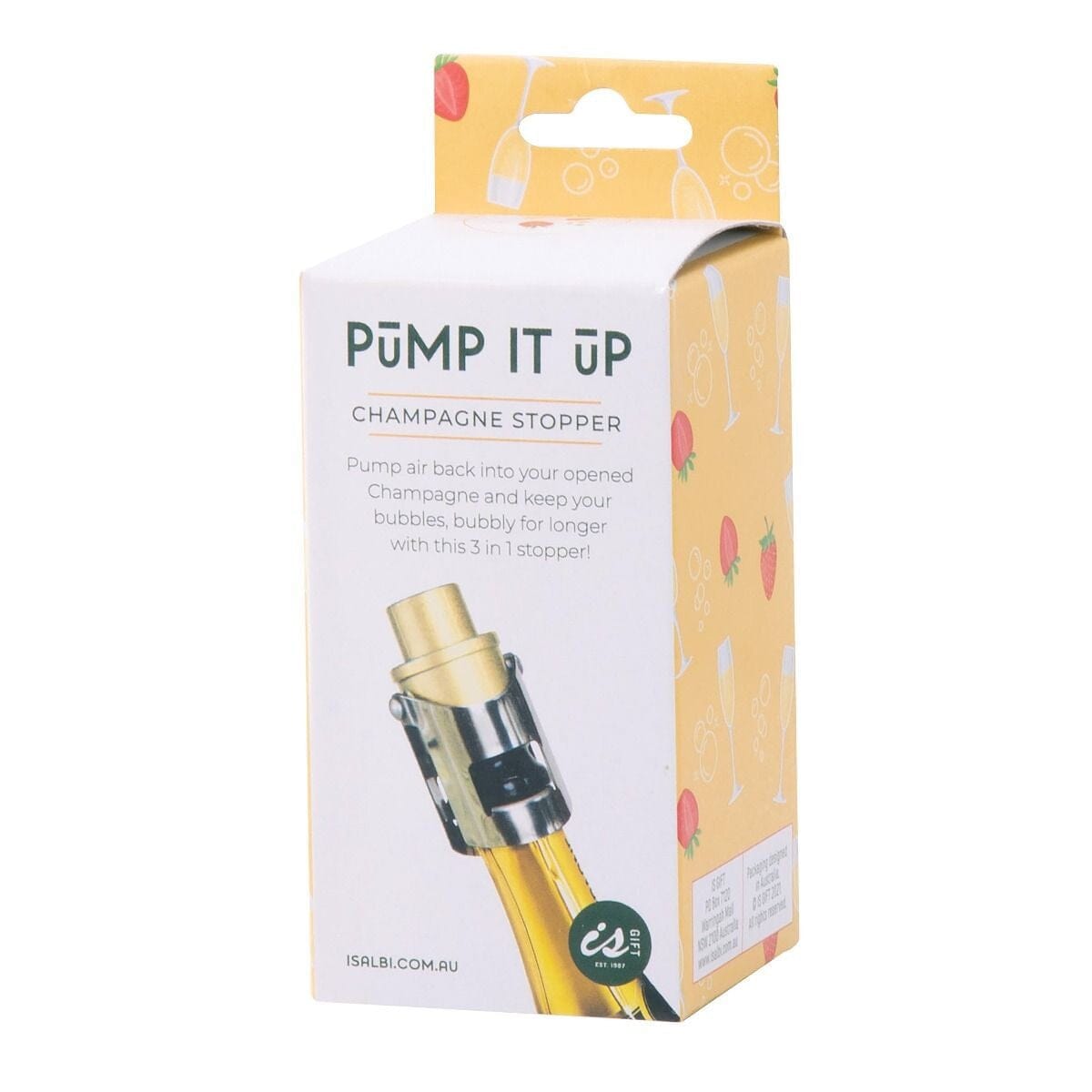 Pump It Up Champagne Stopper Openers & Stoppers The Cooks Kitchen Mandurah 