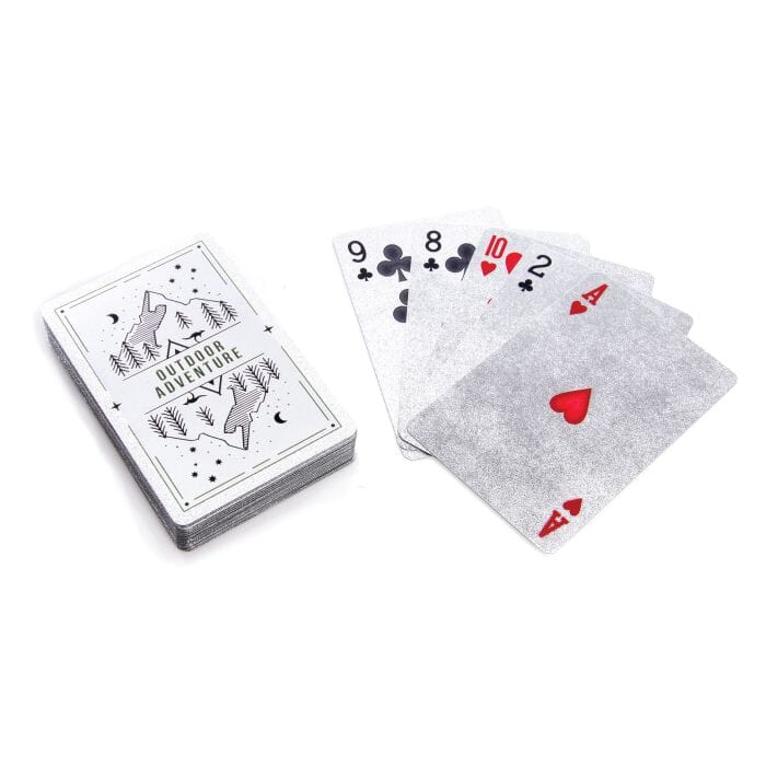 Maverick Waterproof Playing Cards In A Tin Silver 7.1x10x2cm Novelty Gifts The Cooks Kitchen 
