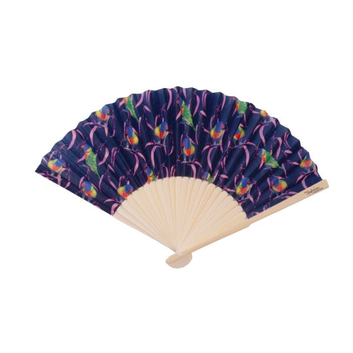 The Australian Collection Bamboo & Fabric Fans - Birds Miscellaneous The Cooks Kitchen 
