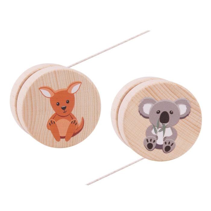 Aussie Animals Wooden Yoyo Children's Giftware The Cooks Kitchen 