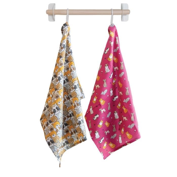 The Cat Collective Tea Towel Set Of 2 Tea Towels The Cooks Kitchen 