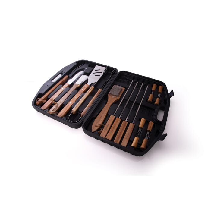 Maverick Bbq Tool Kit 18pcs In Hard Shell Case Black 44x8x30cm BBQ Accessories The Cooks Kitchen 