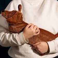 The Dog Collective Long Sausage Dog Hot Water Bottle 99x22x12cm Novelty Gifts The Cooks Kitchen 