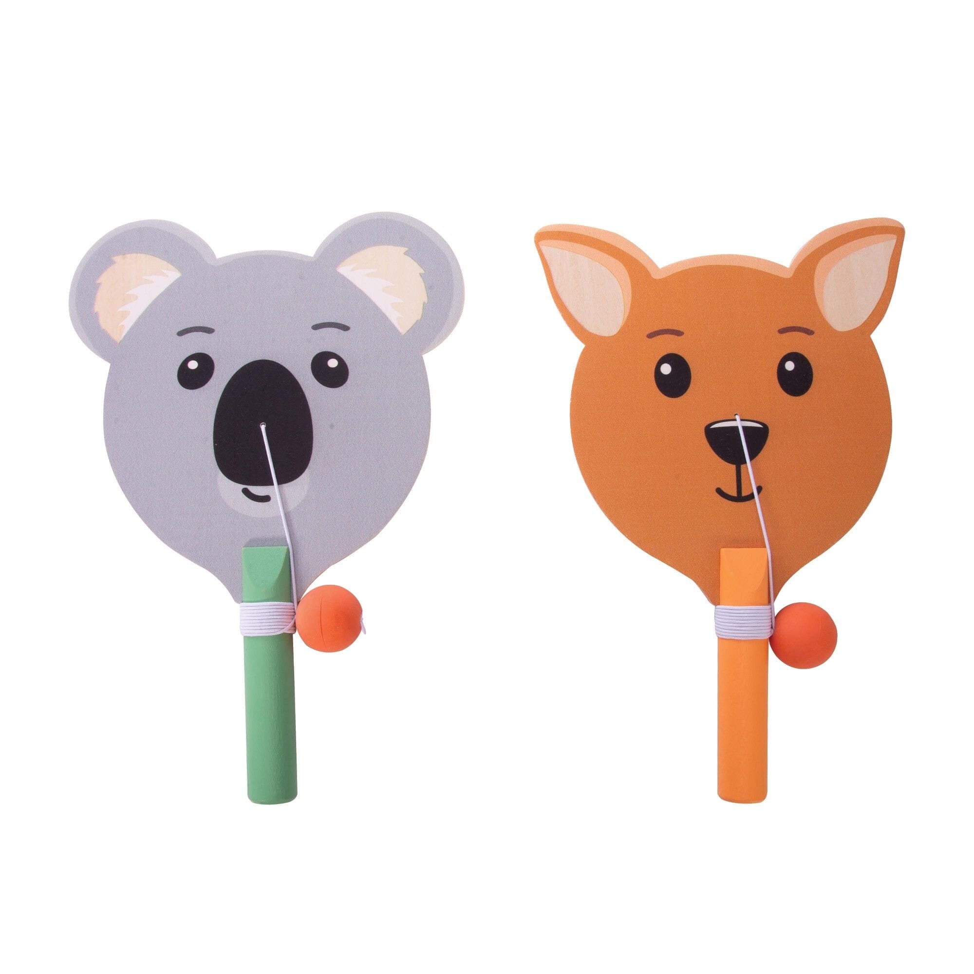 Australian Collection Aussie Animals Paddle Ball Set - 2 Assorted Designs Children's Giftware The Cooks Kitchen 