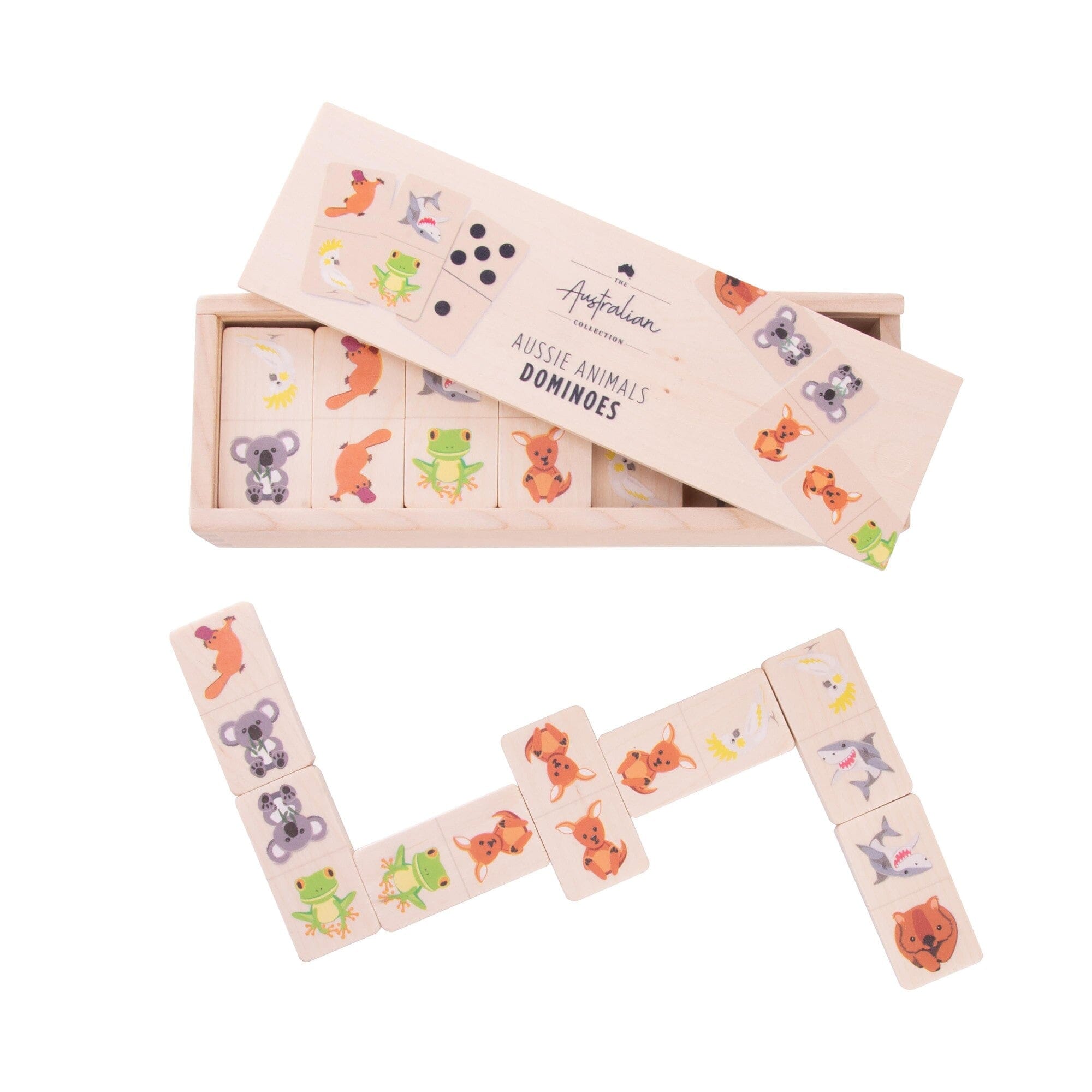 Australian Collection Aussie Animals Dominoes Children's Giftware The Cooks Kitchen 