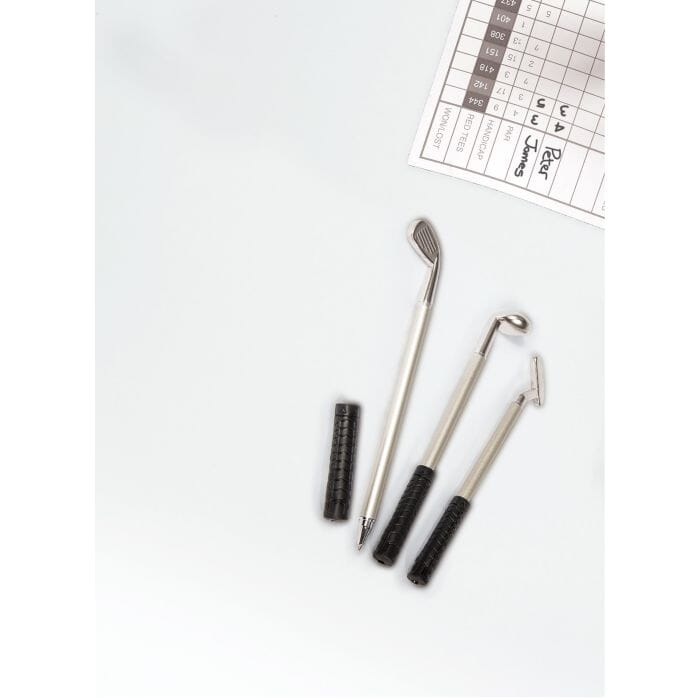Maverick Golf Club Pen Set Silver 15.3cm Novelty Gifts The Cooks Kitchen 