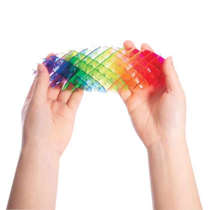 Discovery Zone Rainbow Neon Space Worm Multi-coloured 9x8.8x4.5cm Novelty Gifts The Cooks Kitchen 
