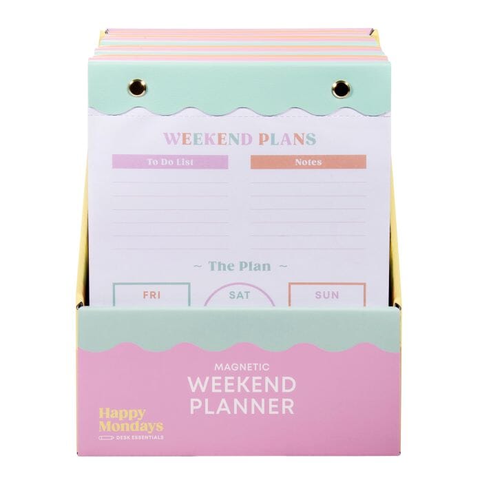 Isgift Happy Mondays Weekend Magnetic Planner 16.2x21.2x0.85cm Novelty Gifts The Cooks Kitchen 
