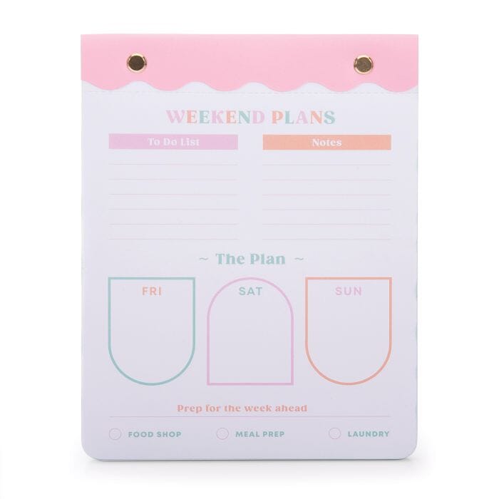 Isgift Happy Mondays Weekend Magnetic Planner 16.2x21.2x0.85cm Novelty Gifts The Cooks Kitchen 