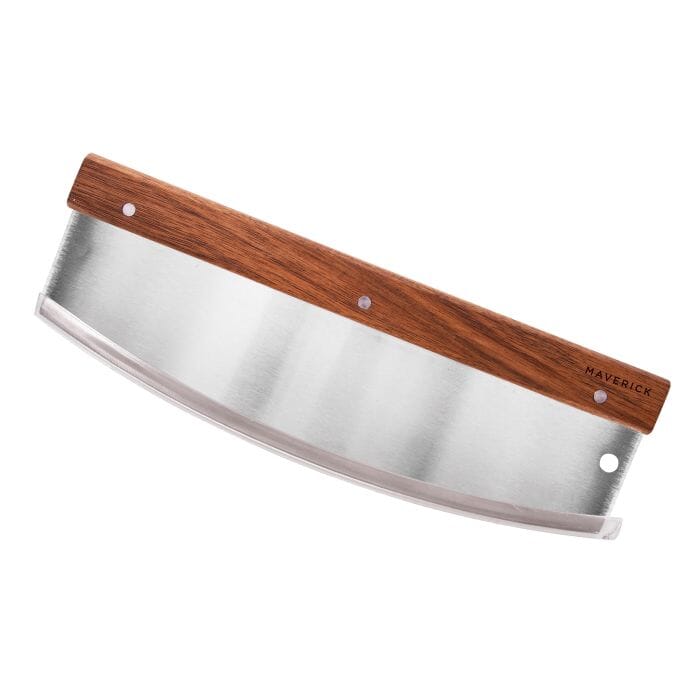 Maverick Flinders Pizza Cutter Stainless Steel 32.5x10.8x1.8cm Mezzalunas The Cooks Kitchen 