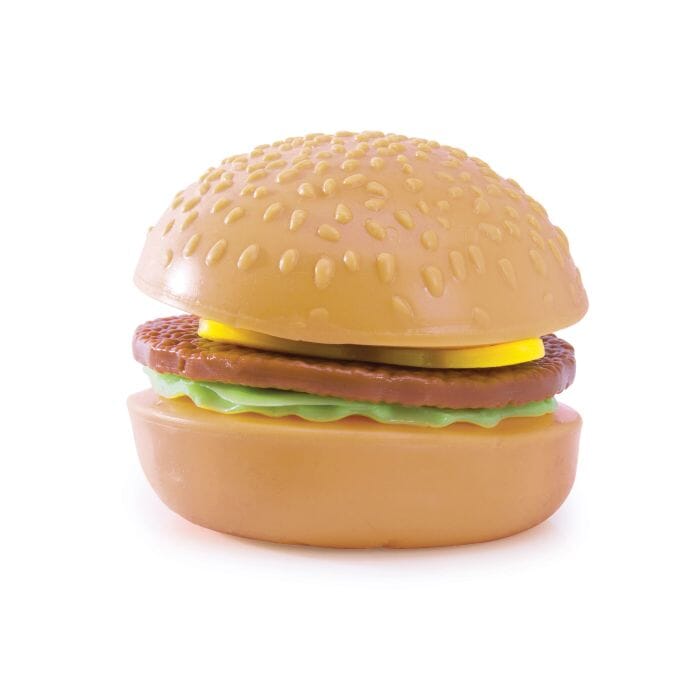 Discovery Zone Squishy Burger Multi-coloured 7.5x7.5x7cm Novelty Gifts The Cooks Kitchen 