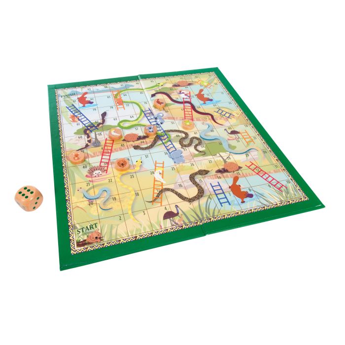 The Australian Collection Aussie Animals Snakes & Ladders 36x0.2x34.5cm