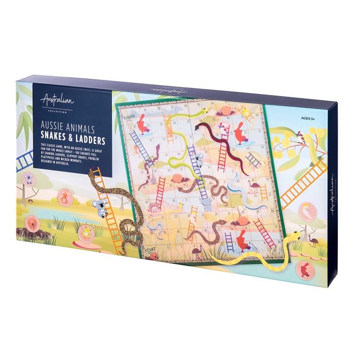 The Australian Collection Aussie Animals Snakes & Ladders 36x0.2x34.5cm Novelty Gifts The Cooks Kitchen 