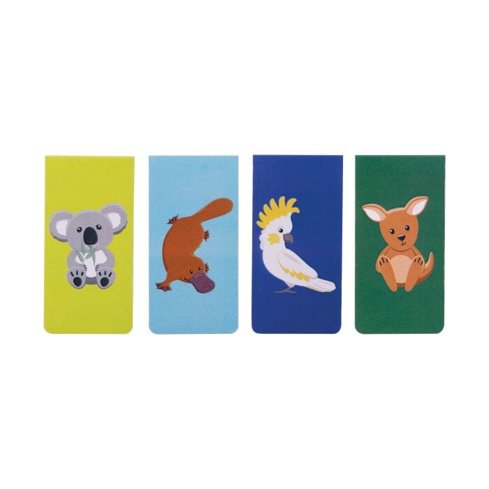 The Australian Collection Aussie Animals Magnetic Bookmarks 4pcs Set Miscellaneous The Cooks Kitchen 