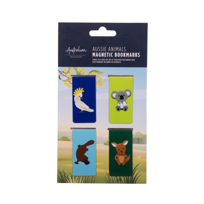 The Australian Collection Aussie Animals Magnetic Bookmarks 4pcs Set Miscellaneous The Cooks Kitchen 