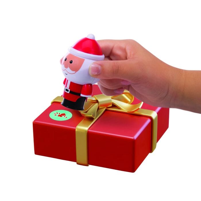 Discovery Zone Santa Sticker Stamper Red 5.5x5x10cm Novelty Gifts The Cooks Kitchen 