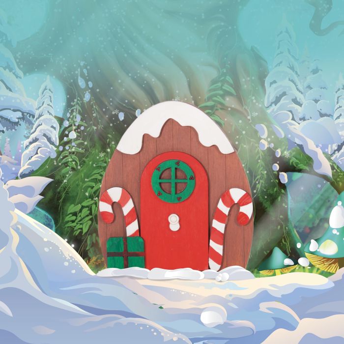 Discovery Zone Make Your Own Elf Door 2 Assorted 11x2x16.5cm