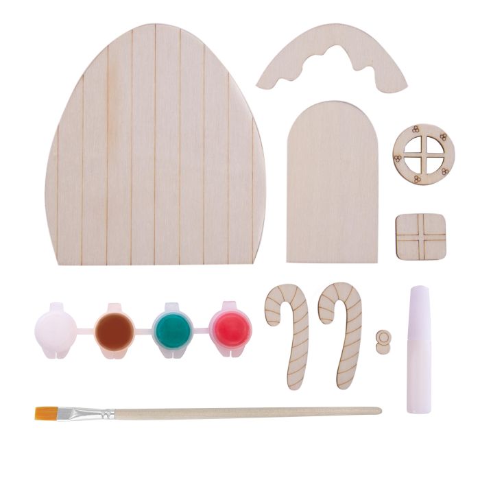 Discovery Zone Make Your Own Elf Door 2 Assorted 11x2x16.5cm
