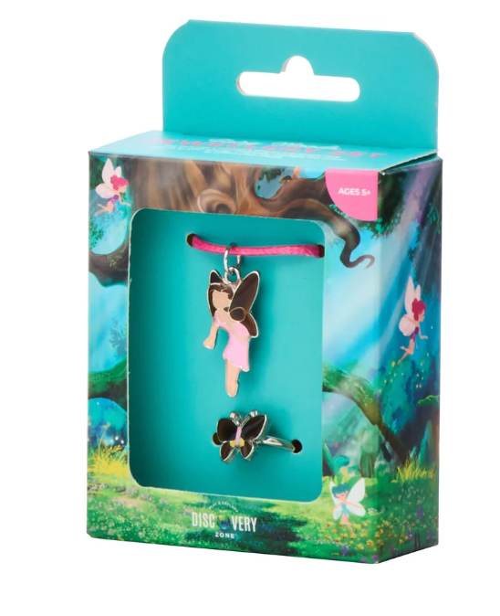 Discovery Zone Mood Ring & Necklace 2pcs Set
