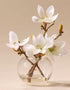 Rogue Mini Magnolia Sphere Vase 16cm White Artificial Plants The Cooks Kitchen 