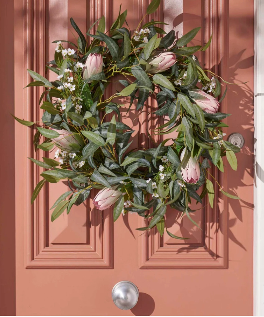 Rogue Pitaya Eucalyptus Wreath Pink