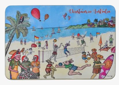 Banksia Red Christmas In Australia Tin With Butter Shortbread Fingers 300g