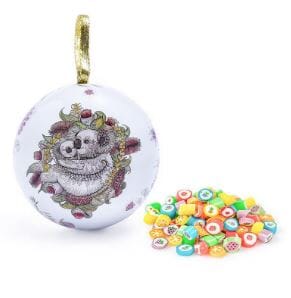 Banksia Red Christmas Bauble - Kangaroo Or Koala Contains 70g Fruit Rock Candy Other The Cooks Kitchen 