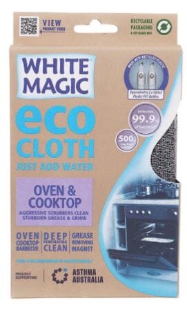 White Magic Microfibre Oven & Cook Top Eco Cloth - Recycled Yarn Cleaning Equipment The Cooks Kitchen 